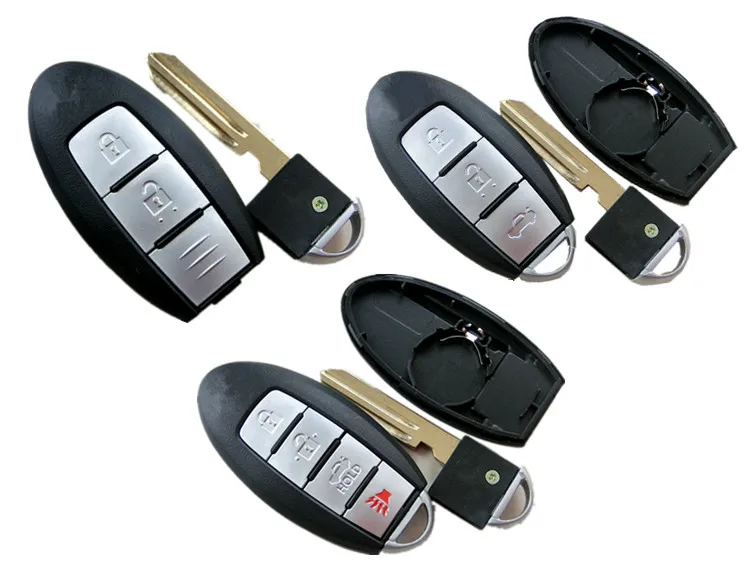

RMLKS New Keyless Replacement Remote key Shell Case Fob 4 Button for Nissan Maxima I30 QX4 Keyless Fob Cover Car A32 A33