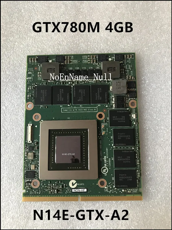 GTX 780M GTX780M VGA Видео Графическая карта 4 Гб N14E-GTX-A2 для DELL ноутбук M18X R3 R2 R4 M17X R5 FJHX2 0FJHX2 тест