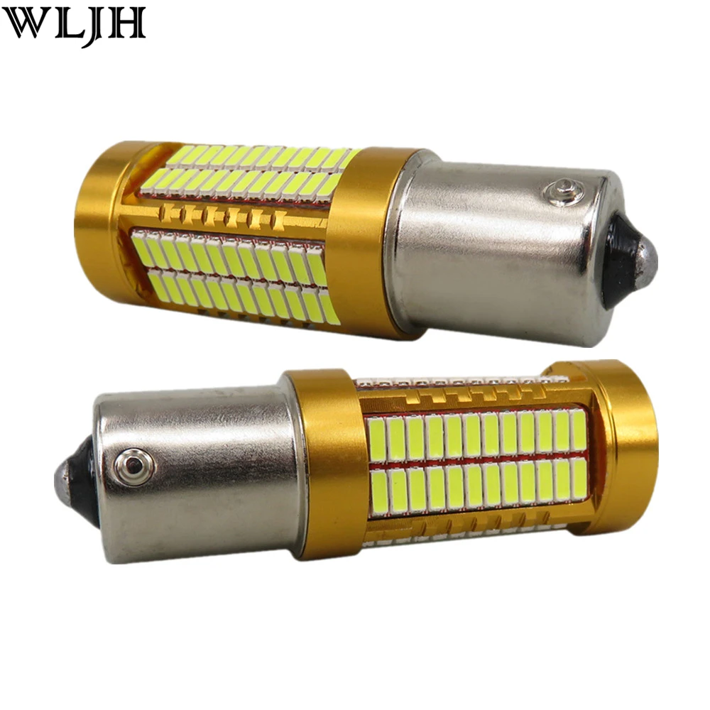 WLJH 2x Canbus 20 Вт 1156 BA15S P21W светодиодный светильник 4014SMD 12 В Автомобильные резервные