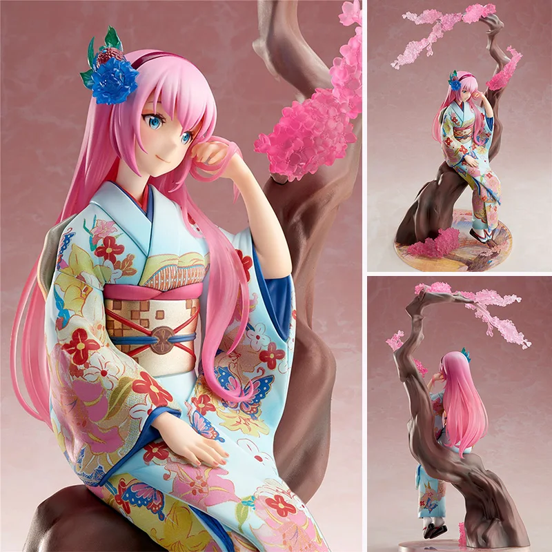 

25cm Anime Hatsune Miku figures Megurine Luka kimono ver. PVC action figure collection model toys for Christmas gift
