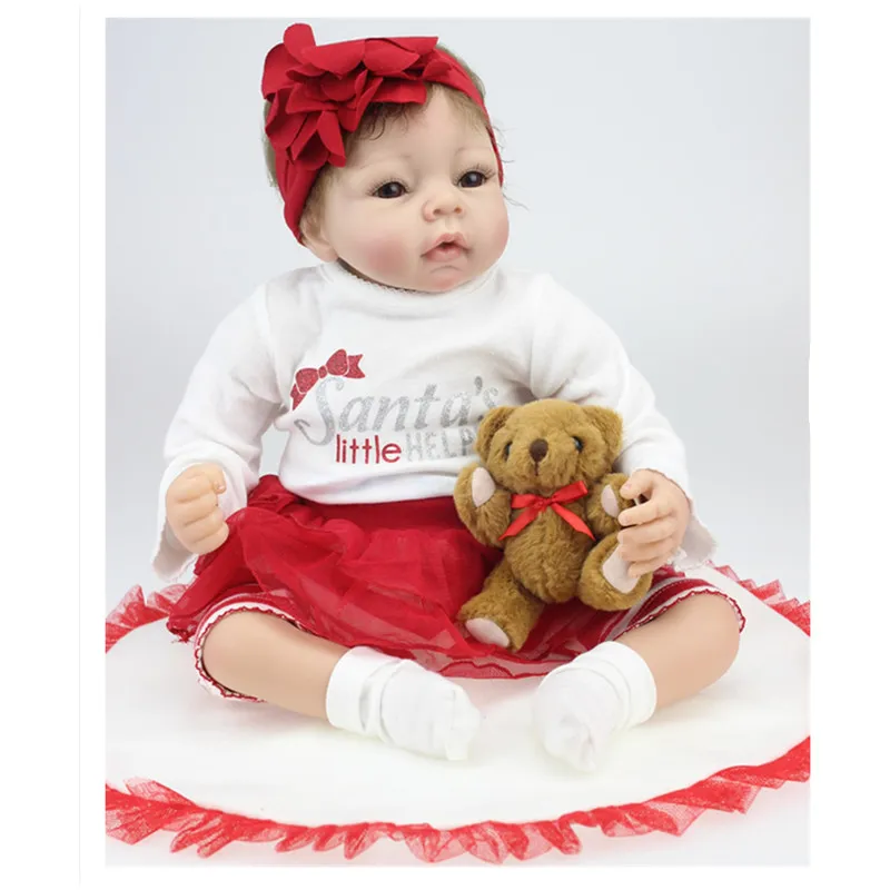 

50 cm Newborn Doll Silicone Reborn Dolls with Clothes,20 Inch Lifelike Baby Reborn Doll Toys for Children Birthday Gift