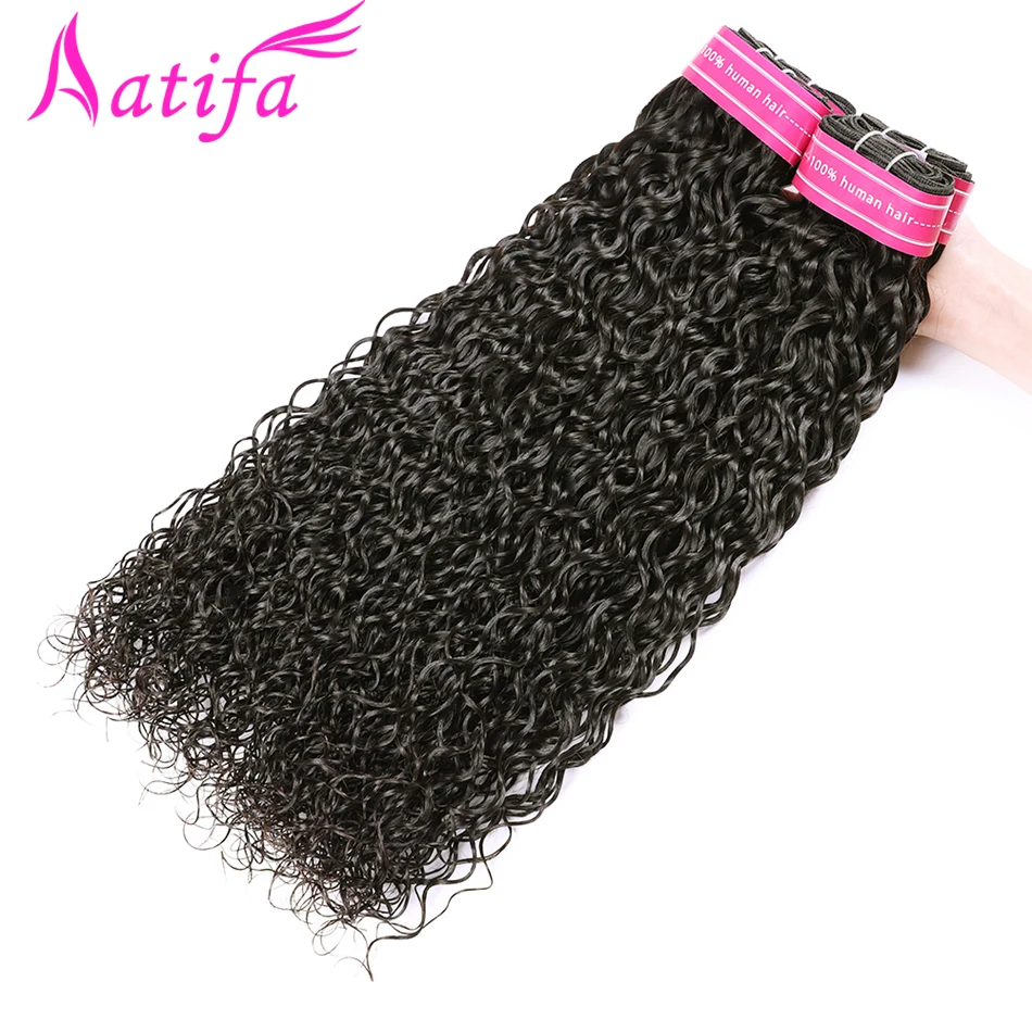 Brazilian Water Wave Hair Bundles Human Hair Weave 3 or 4 Bundles Natural Color Aatifa NonRemy Hair Extension 8-28 inch Brazilian Water Wave Hair Bundles Human Hair Weave 3 or 4 Bundles Natural Color Aatifa NonRemy Hair Extension 8-28 inch