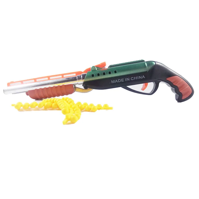 Abbyfrank игрушечный пистолет с мягкими пулями двухствольные пластиковые репитер пистолеты пневматический пистолет сгибаемый с пулями подарок для детей