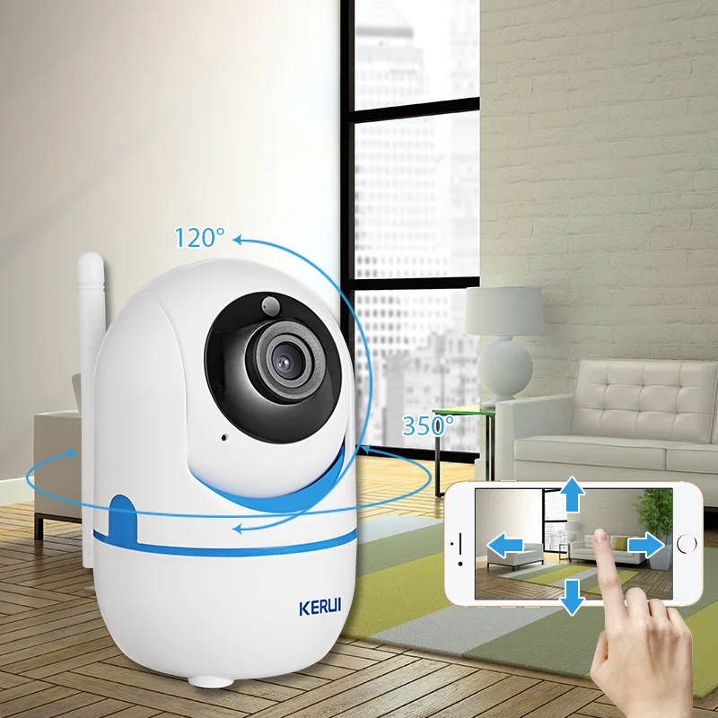KERUI 720P Portable Small Mini Indoor Wireless Home Security WiFi IP Camera Surveillance Camera Night Vision CCTV Camera