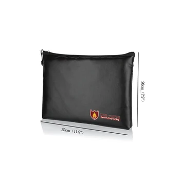 

Fireproof Document Bag Waterproof Pouch For Passport/Valuable Protect Money Safe