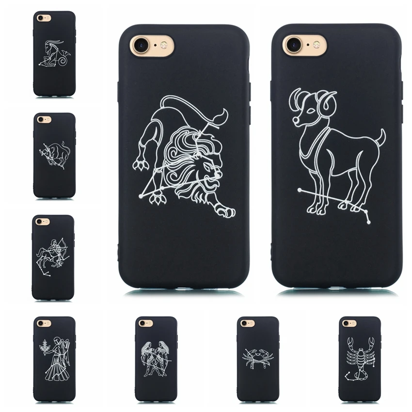 

Phone case for redmi note 7 6 5 pro s2 note4 5plus for xiaomi 9 8pro F1 paly 5 6 X Twelve constellations candy soft tpu cover