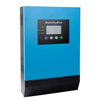 

MakeSkyBlue 3KVA 2400W MPPT Hybrid Solar Charge Inverter 24V DC to 230V AC 60A