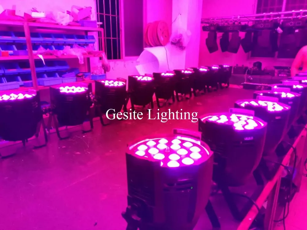Dmx512 para Disco 2 Pçs e lote 18 18 w Luz Par Levou 64 Zoom dj Projetor 21 LEVOU 64 Zoom DMX512 Para Disco DJ Projetor