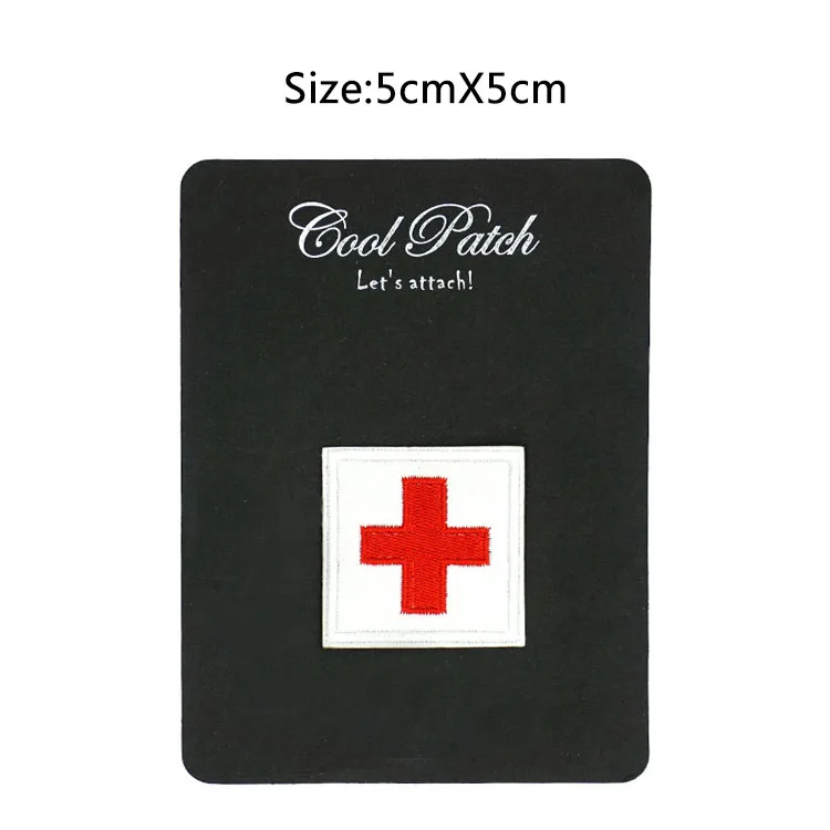 

Military Medical Medic Tactical Morale Fraternal Red Cross Patch cosplay Embroidered Uniform Iron On badge applique Goth Punk