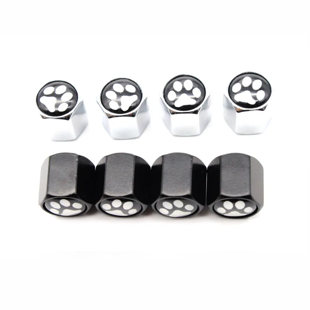 

4 Pcs/Set Car Valve Caps Car Dust Caps Tire Wheel Stem Air Valve Caps Valve Stem Cover for Cars Moto Bike