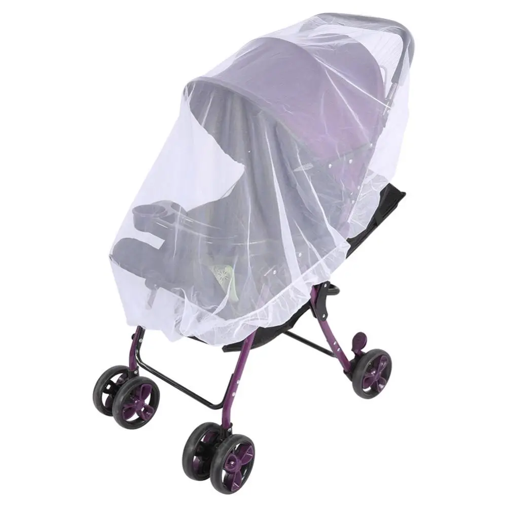 

New Newborn stroller mosquito net Safe Mesh Buggy White Toddler Infant Pram Netting Stroller Mosquito Insect Net