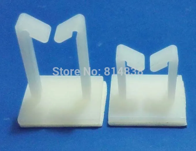 Wkooa WT-3 White Nylon Plastic Self Adhesive Tie Mount Wire Saddle Side Entry 200 Pcs | Обустройство дома