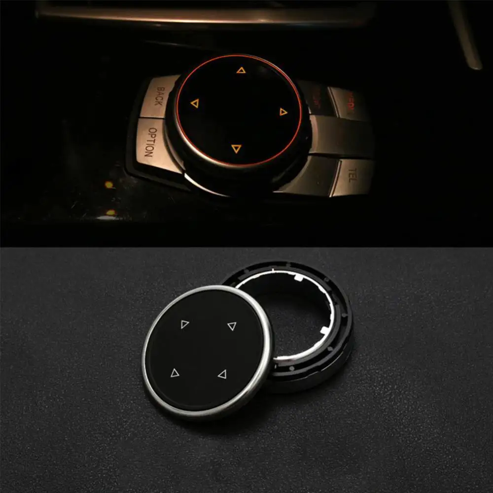 Auto Accessories Multi Media Knob Cover Trim Black Button For BMW F10 F20 F30 iDrive Easy to use Hot Sale