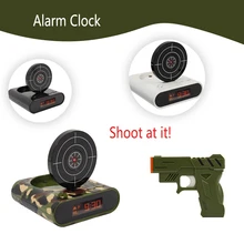 

1Set Gun Alarm Clock / Shoot Alarm Clock / Gun O'Clock / Lock N Load Target Alarm Clock office gadgets