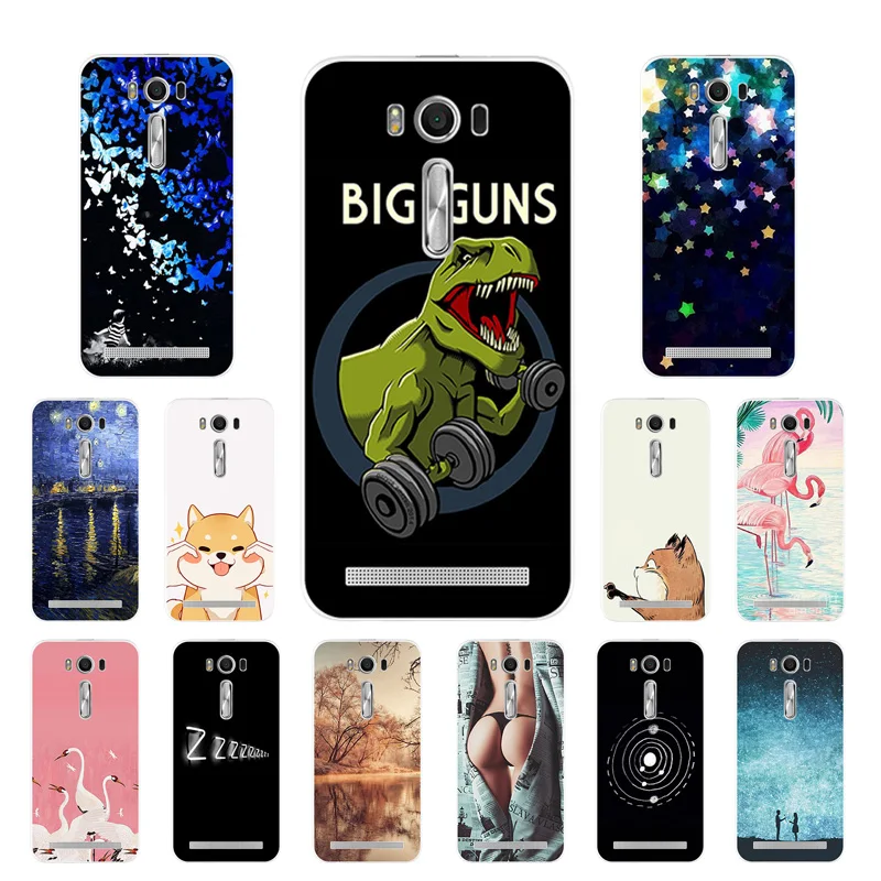 Phone Case for Asus ZenFone 2 Laser ZE500KL Silicon Back Cover 5.0 inch BIG GUN Printing |