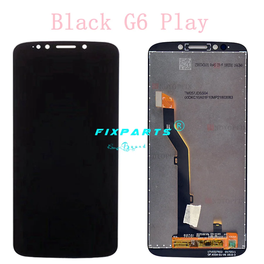 5," телефон для Motorola Moto G6 Play lcd XT1922 дисплей кодирующий преобразователь сенсорного экрана в сборе Замена для Moto G6Play lcd