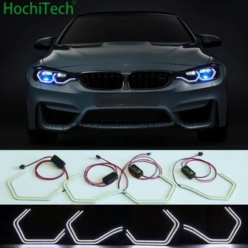 

White Concept M4 Iconic Style LED Angel Eye Kit w/Relay Wirings for BMW 3 series F30 320i 328i 335i 330i 340i 318i 330e 2013-17