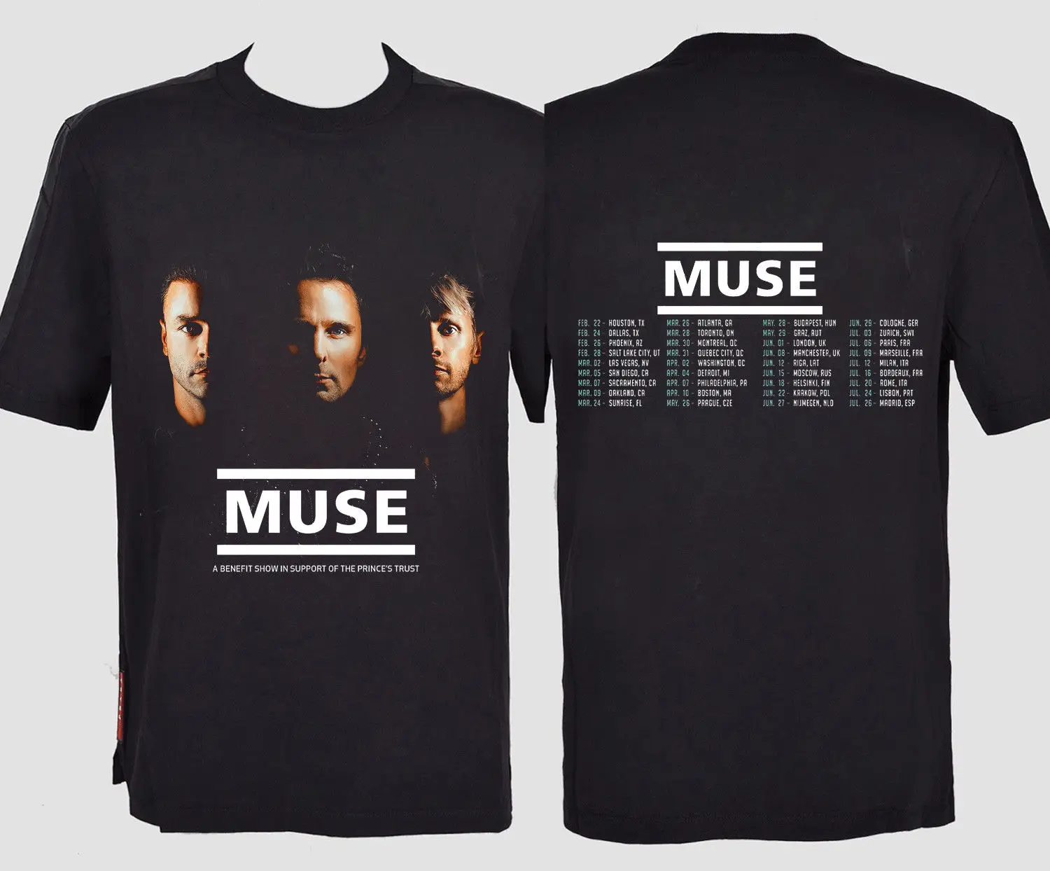 

T Shirt MUSE WORLD TOUR 2019 Casual Plus Size T-Shirts Hip Hop Style Tops Tee S-3Xl T-Shirt Men High Quality Top Tees Plus Size