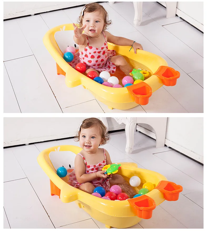 Раскладная ванна для малышей, утолщенная, с пингвином, легкая, портативная, для малышей, для ванны и душа, Товары для детей