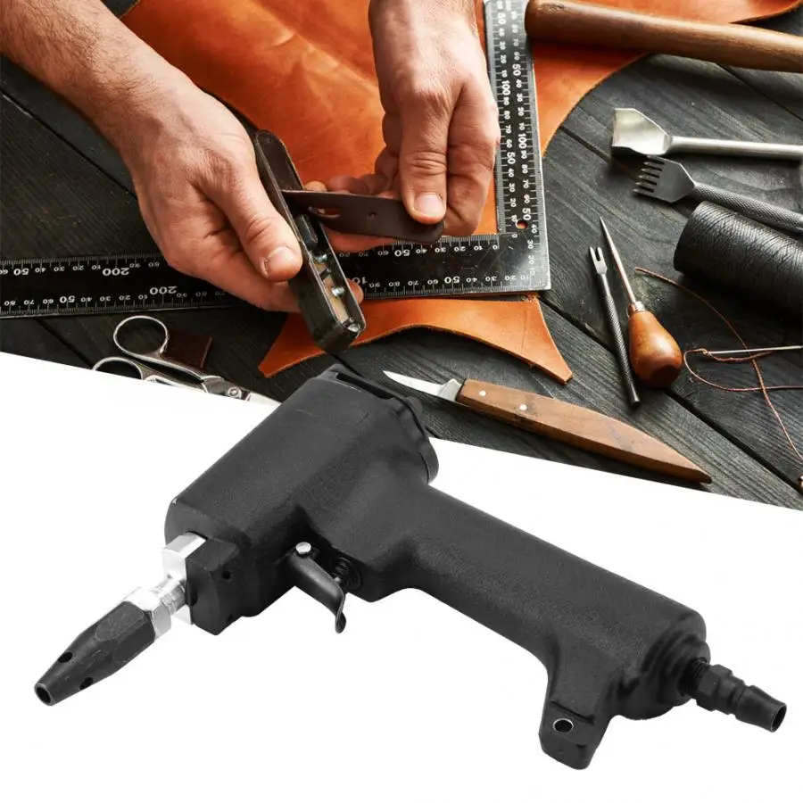

Sandblast Gun Punch Leather Hole Punch Tool for Clothing Belt Bag Hole Diameter 2mm Pneumatic Tools