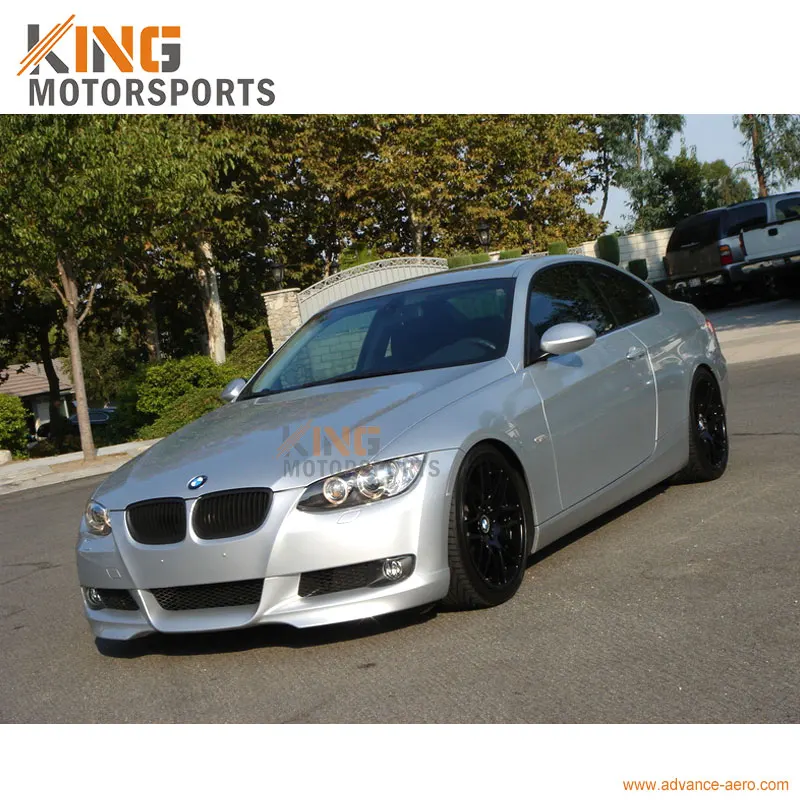 Подходит для 07-10 BMW E92 E93 3 серии M-TECH стиль передний бампер губы окрашены#354 Титан серебро