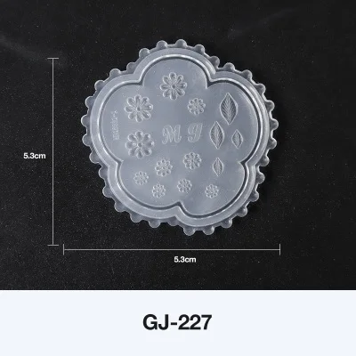 GJ-227 3D акриловая Форма для Маргаритка на ногти художественные украшения DIY Дизайн Силиконовая Сакура шаблоны для дизайна ногтей лист сердце цветок ногти художественная форма - Цвет: GJ-227