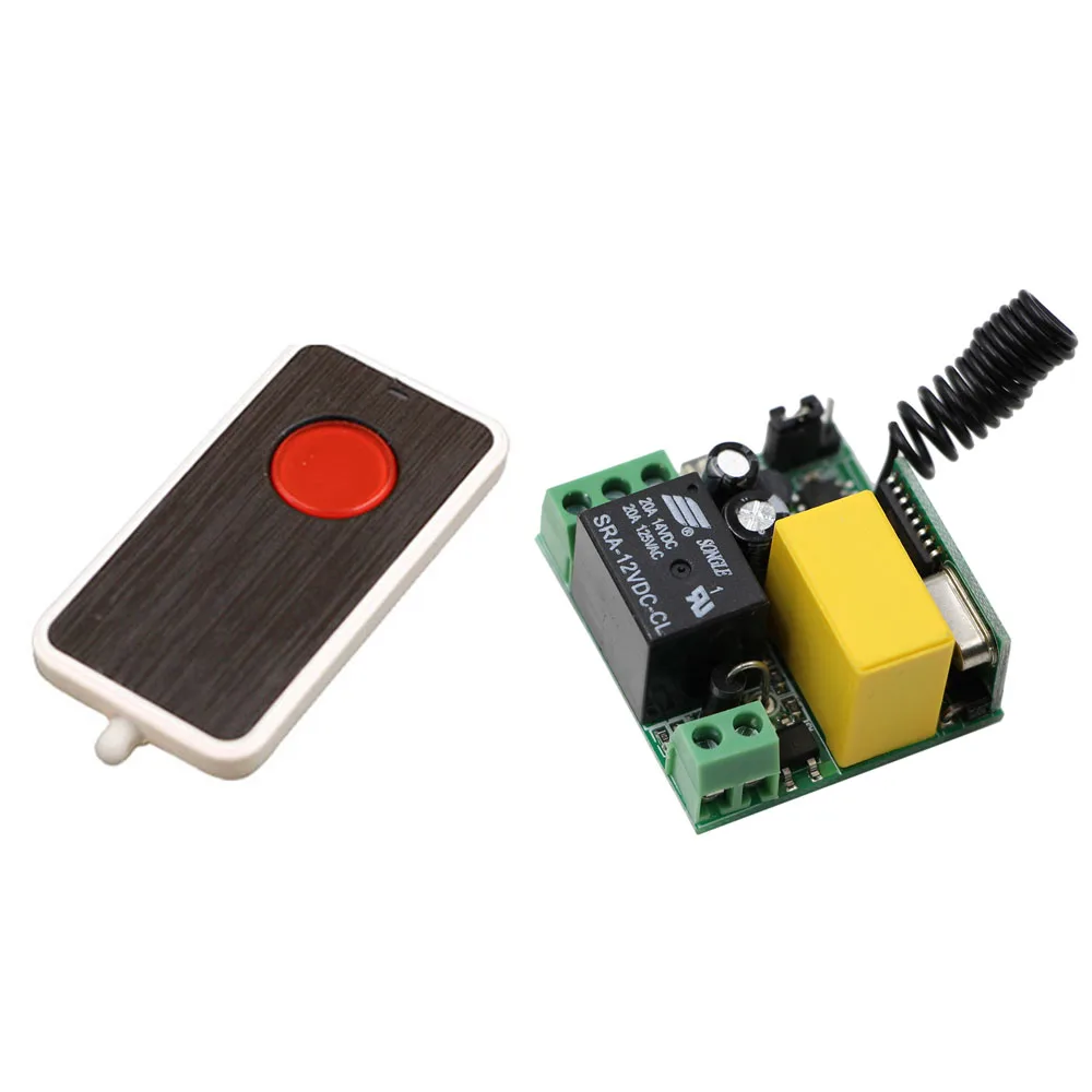 

AC 220V Wireless Remote Control Switch Lamp Light LED Bulb Wireless Switch Remote Switch 1CH Relay Module Receiver Transmitter