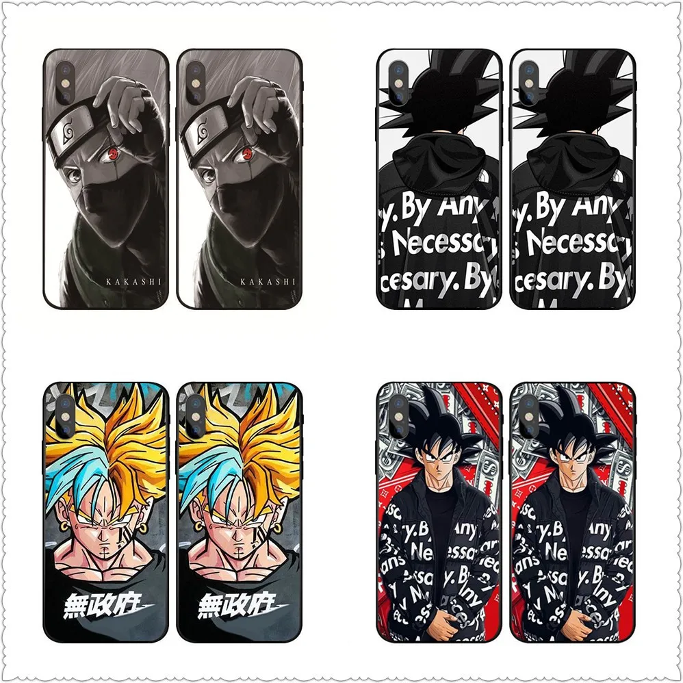 Dragon Ball Z Super DBZ Goku Case For iphone X XS XR XSMA Black silicone case Samsungs7 s8 s9 S10 Cover |