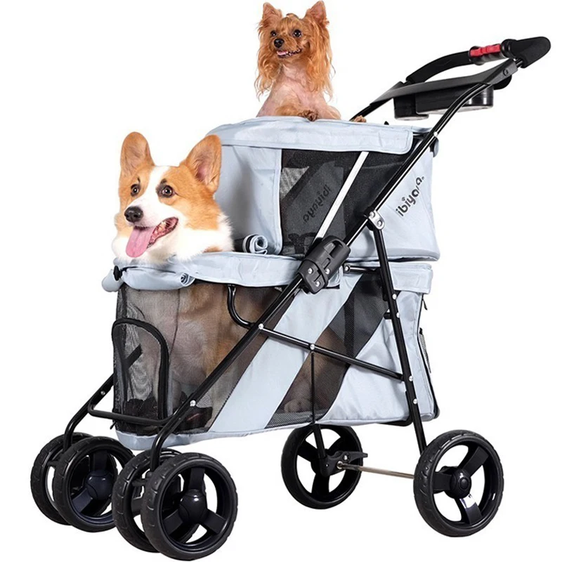 Color : A LBBL Large Pet Stroller Large Dog And Dog Trolley Foldable Big Space Bearing 35KG Pet Travel Stroller Dog Cat Pushchair Color : A LBBL Large Pet Stroller Large Dog And Dog Trolley Foldable Big Space Bearing 35KG Pet Travel Stroller Dog Cat Pushchair