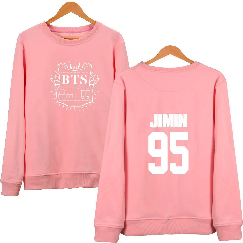 round neck Hoodie BTS sweatshirts Women Print K pop BTS Womens