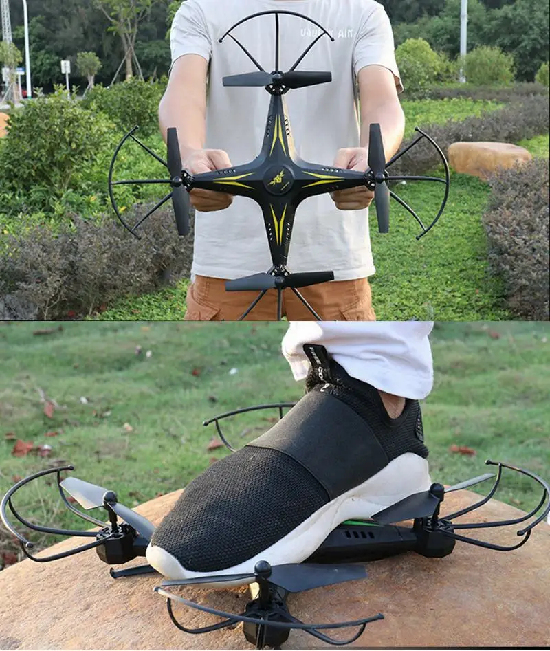 Большой размер Rc Дроны с камерой для селфи Fpv Квадрокоптер Летающие вертолеты
