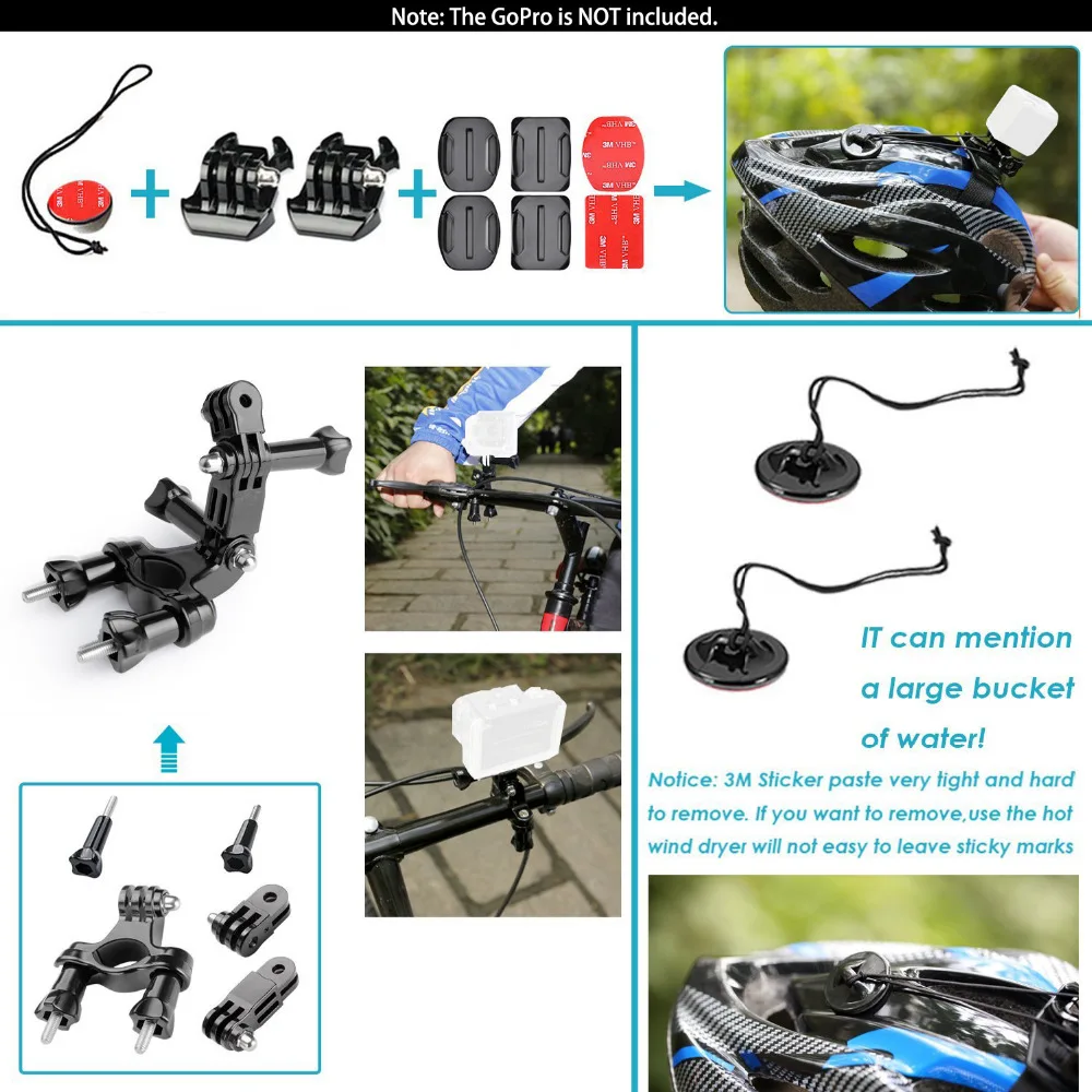 neewer action camera accessory kit for all brand sports camera:Sjcam DBPOWER AKASO APEMAN WiMiUS QUMOX Lightdow Campark neewer action camera accessory kit for all brand sports camera:Sjcam DBPOWER AKASO APEMAN WiMiUS QUMOX Lightdow Campark