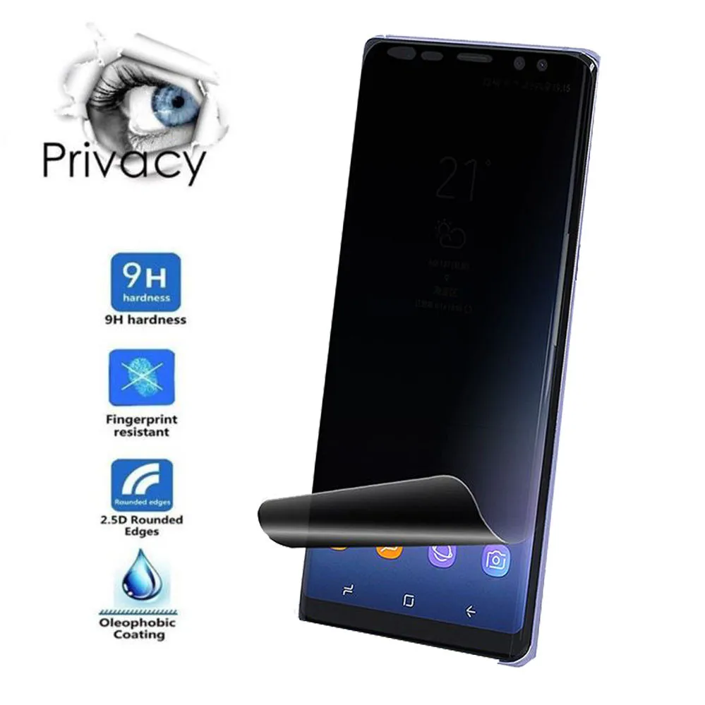 Практичная полноэкранная Защитная пленка для Samsung Galaxy Note 9 антишпионская из ТПУ