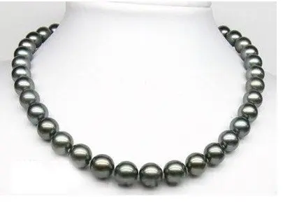 Hot sell Noble- SHIPPING&gt&gt&gt@@ Charming TAHITIAN black 9MM AKOYA PEARL NECKLACE Fashion S | Украшения и аксессуары