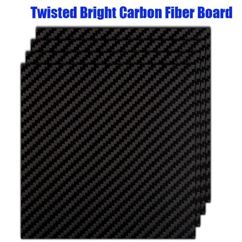 Plain Matt 400*500mm Real Carbon Fiber Plate Panel Sheets 1.5mm-8.0mm Thickness Composite Hardness Material For RC