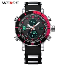 WEIDE Top Brand Watch Men Sports Series Luxury Logo Multi-functional Analog Quartz Digital Alarm Stopwatch Big Clock For Man weide luxury brand analog digital alarm stopwatch black red dual men sport watch quartz wrist watch military men clock relogio