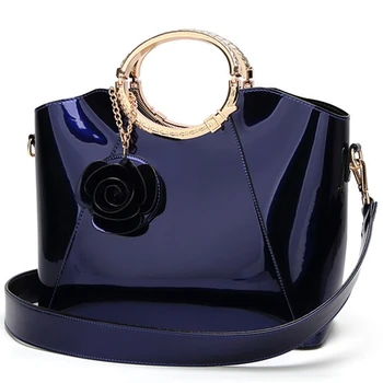 

AUAU-New Patent Leather Women Bag Ladies Cross Body Messenger Shoulder Bags Handbags Women