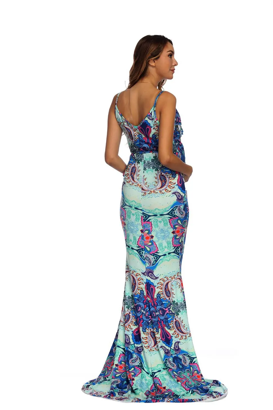 Women Floral Printed Pregnant Dress (12)