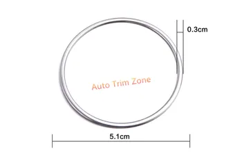 

4 PCS Stainless Steel Silver Interior Door Speaker Cover Trim For BMW X5 F15 2014-2018