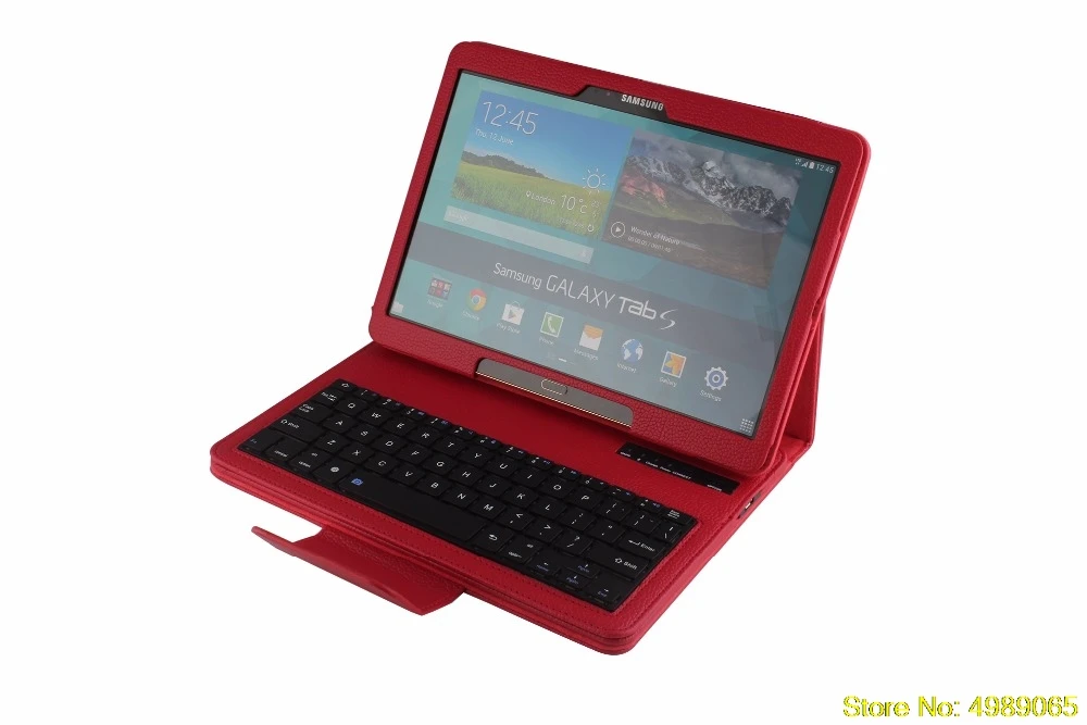 

For Samsung Galaxy Tab S 10.5 SM-T800 T800 T805 Tablet Smart Keyboard PU Leather Cover Detach Wireless Bluetooth Keyboard Case