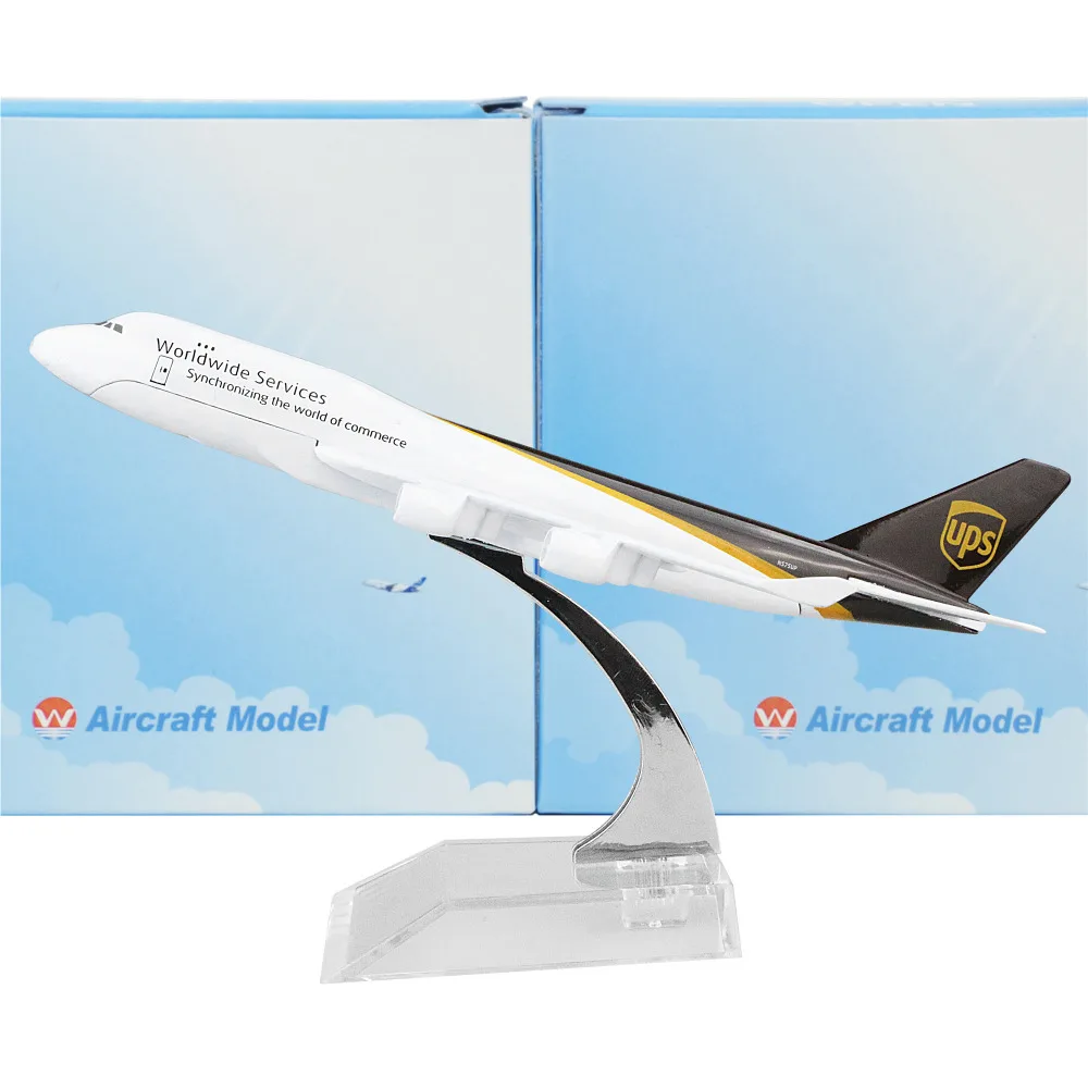 Boeing UPS 747 16cm airplane models child Birthday gift plane models