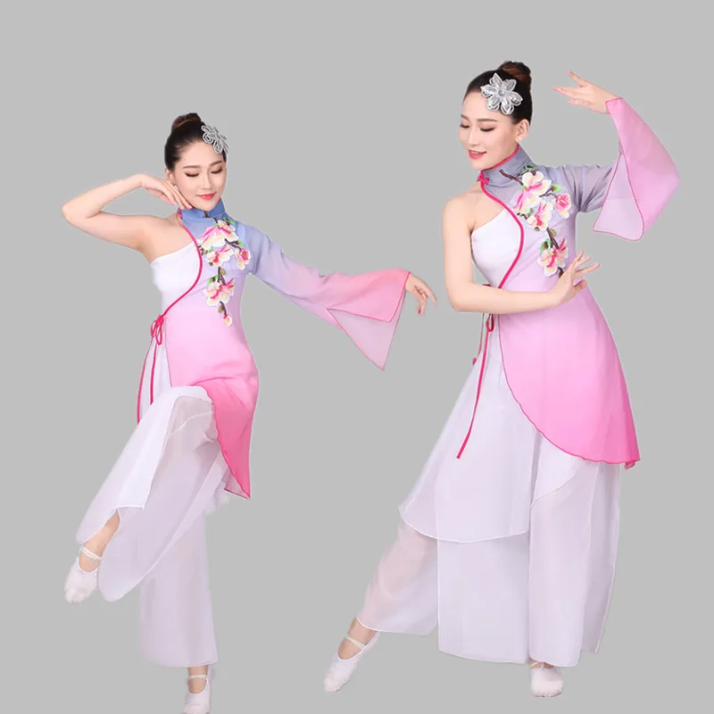 Женский танцевальный костюм yangko в китайском стиле классический элегантный для