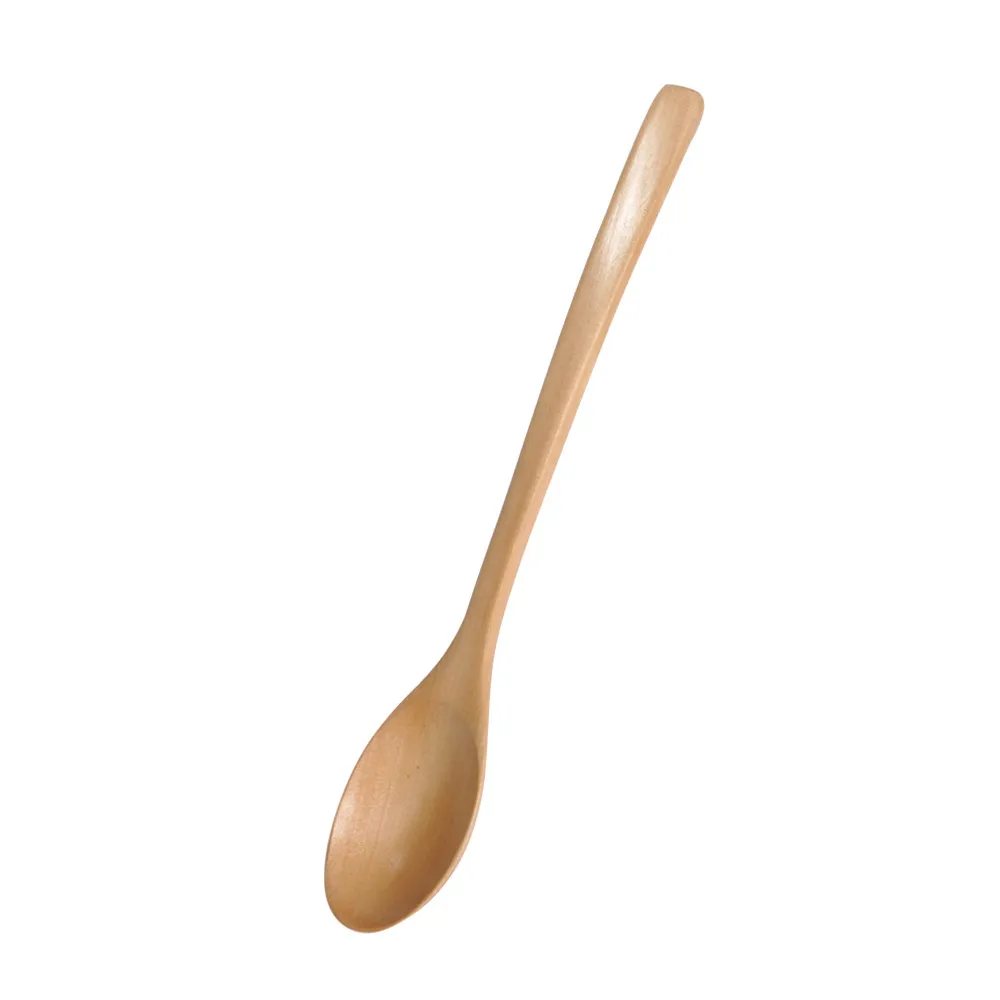 

Simple And Plain Wooden Spoon Fork Bamboo Kitchen Cooking Utensil Tools Soup-Teaspoon Tableware 22.8cmx4cm Mar 26