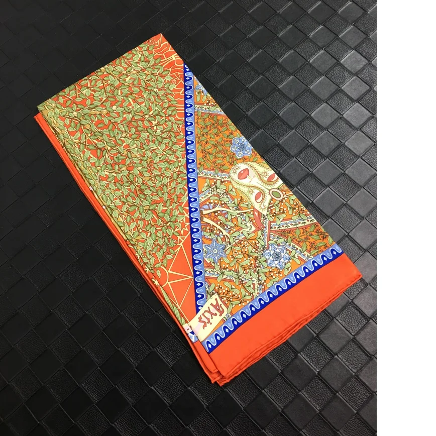 

2019 Spring Fabulous 100% Silk Scarf Shawl Hijab Wraps for Women 88*88cm
