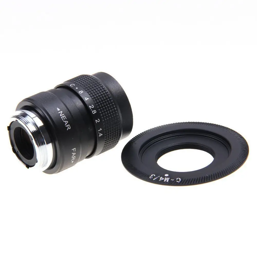 Объектив 25 мм f/1 4 C Mount CCTV f1.4 для Micro 4/3 Olympus EPM3 EPL7 EPL5 OM D EP1 EP2 EP3 EP6 EPL6 EPL3 E M5 EM10|fujian 25mm|c