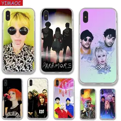 YIMAOC Paramore Мягкий силиконовый чехол из ТПУ для iPhone 8 7 6 6 S плюс 5 5S SE X XS Max XR Coque Shell случаях