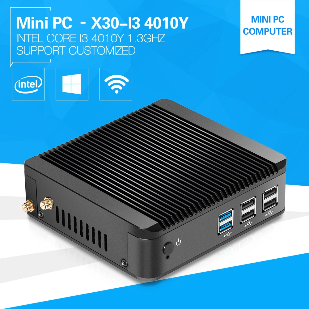 Prix pour XCY Mini Ordinateur I3 4010Y 1.3 GHz Avec Haute Performance CPU Pas Cher Mini Client Léger En Aluminium boîtier En Alliage Sans Ventilateur 2G Ram 64G SSD Prix pour XCY Mini Ordinateur I3 4010Y 1.3 GHz Avec Haute Performance CPU Pas Cher Mini Client Léger En Aluminium boîtier En Alliage Sans Ventilateur 2G Ram 64G SSD