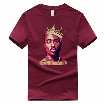 

Tupac Men 2Pac Streetwear Euro Size 100% Cotton T-shirt Summer Casual O-Neck Short sleeve Tshirt For Men And Women GMT007