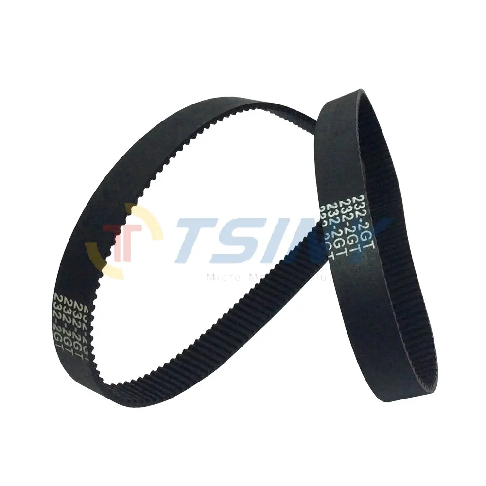 

2pcs/lot GT2 Transmission Belt HTD 2GT Annular Synchronous Belt Length 232mm Belt Width 9mm 116 Teeth for DIY Parts