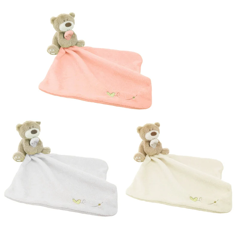 

Infant Reassure Towel Newborn Bear Blankie Development Baby Plush Toys Baby Appease Towels Educational Xmas Gifts 88 S7J